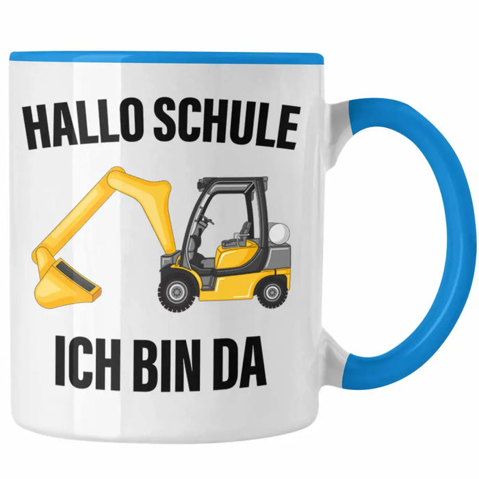 Einschulung Junge Geschenk für Schultüte Füllung Tasse Schulstart 1. Schultag Schuleinführung Schulanfang Geschenkidee Schulkind Jungs Blau Trendation