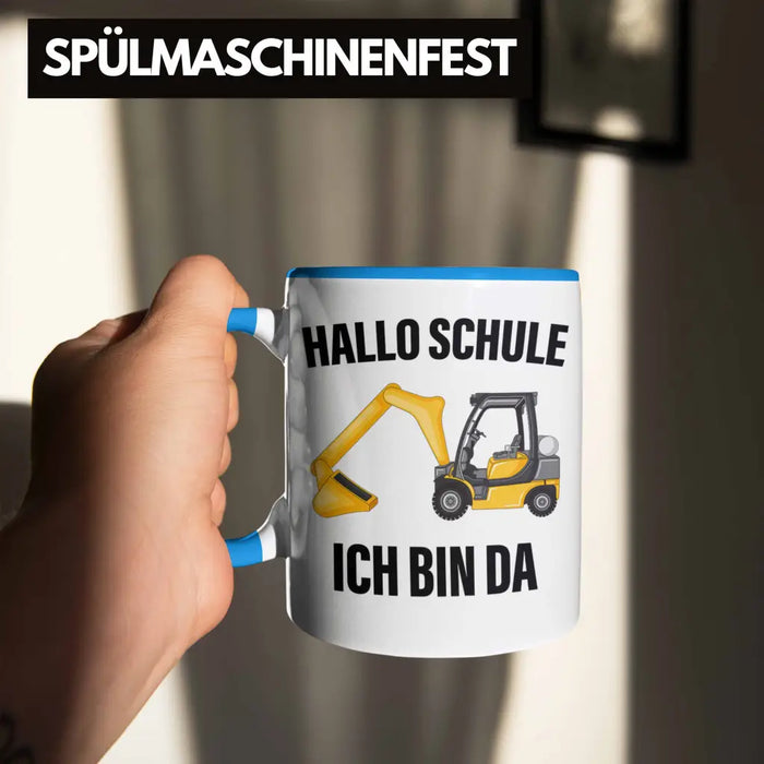 Einschulung Junge Geschenk für Schultüte Füllung Tasse Schulstart 1. Schultag Schuleinführung Schulanfang Geschenkidee Schulkind Jungs Blau Trendation
