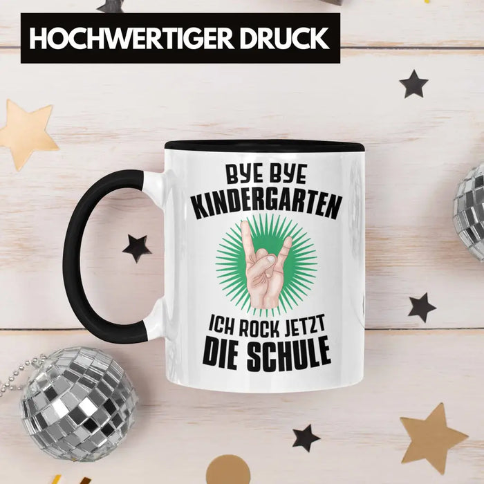 Einschulung Junge Rocke Jetzt Die Schule Geschenk für Schultüte Füllung Tasse Schulstart 1. Schultag Schuleinführung Schulanfang Geschenkidee Schulkind 2022 Trendation