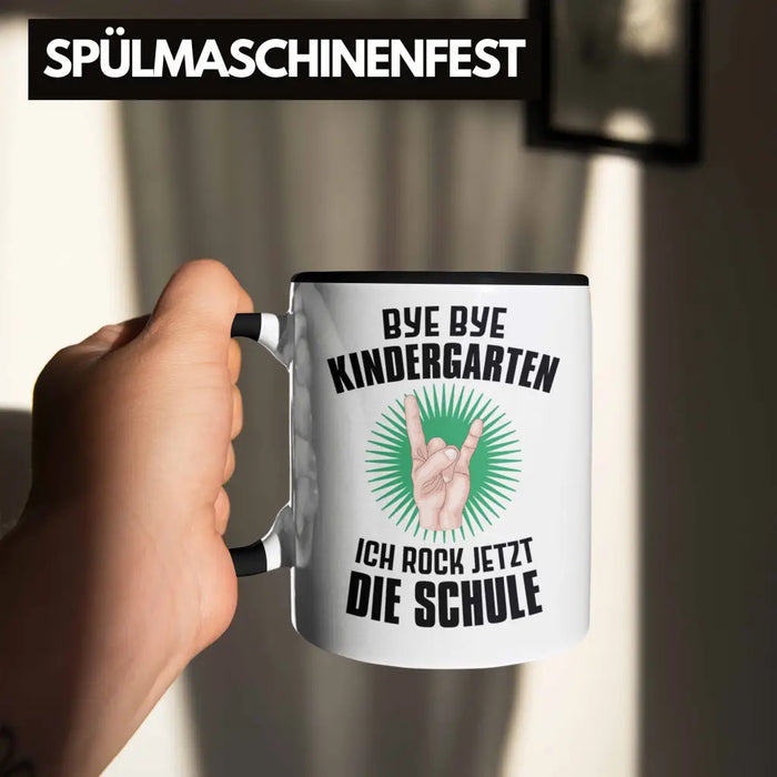 Einschulung Junge Rocke Jetzt Die Schule Geschenk für Schultüte Füllung Tasse Schulstart 1. Schultag Schuleinführung Schulanfang Geschenkidee Schulkind 2022 Trendation