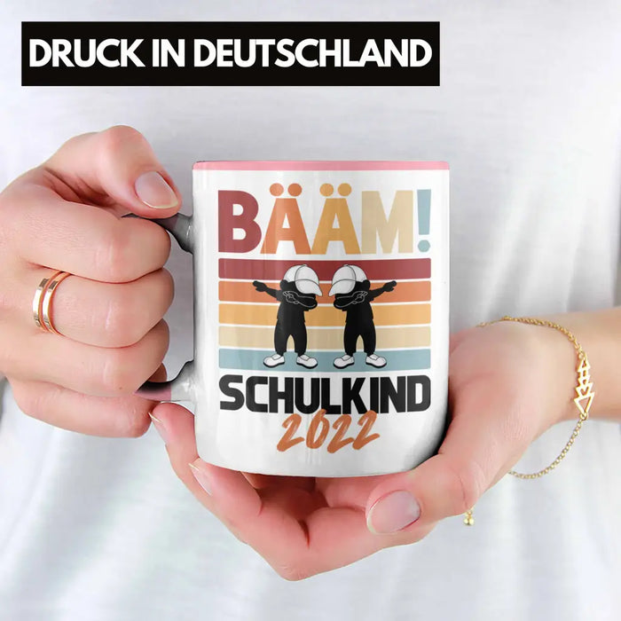 Einschulung Jungs Geschenk für Schultüte Füllung Tasse Schulstart 1. Schultag Schuleinführung Schulanfang Geschenkidee Schulkind Junge Rosa Trendation