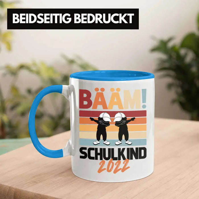 Einschulung Jungs Geschenk für Schultüte Füllung Tasse Schulstart 1. Schultag Schuleinführung Schulanfang Geschenkidee Schulkind Junge Blau Trendation
