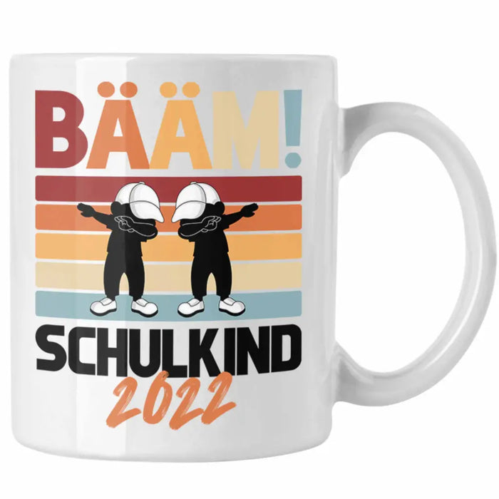 Einschulung Jungs Geschenk für Schultüte Füllung Tasse Schulstart 1. Schultag Schuleinführung Schulanfang Geschenkidee Schulkind Junge Weiß Trendation