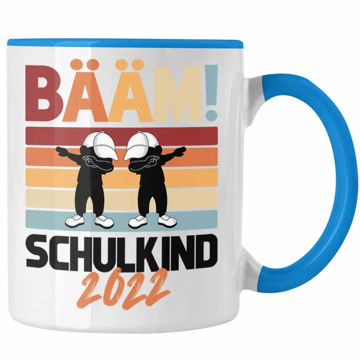 Einschulung Jungs Geschenk für Schultüte Füllung Tasse Schulstart 1. Schultag Schuleinführung Schulanfang Geschenkidee Schulkind Junge Blau Trendation