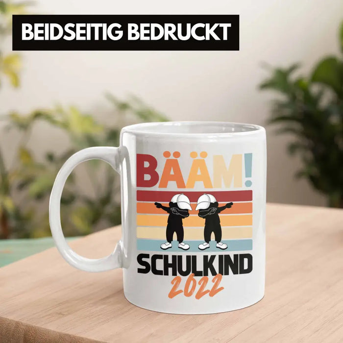 Einschulung Jungs Geschenk für Schultüte Füllung Tasse Schulstart 1. Schultag Schuleinführung Schulanfang Geschenkidee Schulkind Junge Weiß Trendation