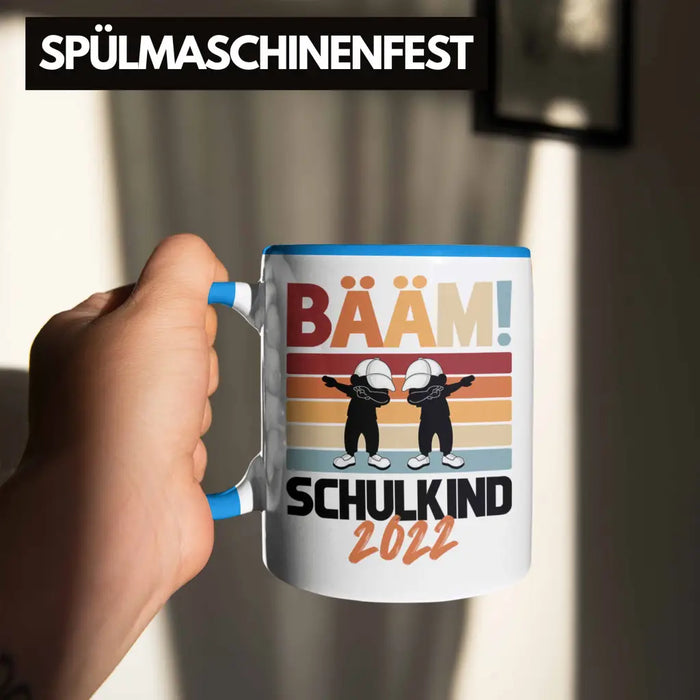 Einschulung Jungs Geschenk für Schultüte Füllung Tasse Schulstart 1. Schultag Schuleinführung Schulanfang Geschenkidee Schulkind Junge Blau Trendation