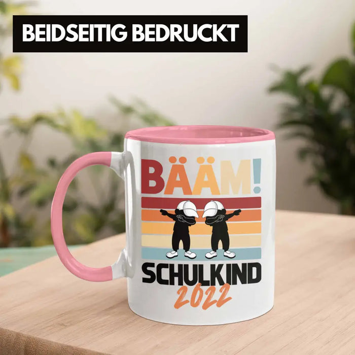 Einschulung Jungs Geschenk für Schultüte Füllung Tasse Schulstart 1. Schultag Schuleinführung Schulanfang Geschenkidee Schulkind Junge Rosa Trendation