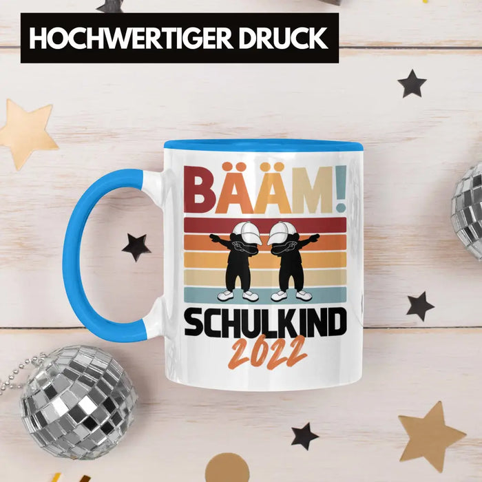 Einschulung Jungs Geschenk für Schultüte Füllung Tasse Schulstart 1. Schultag Schuleinführung Schulanfang Geschenkidee Schulkind Junge Blau Trendation
