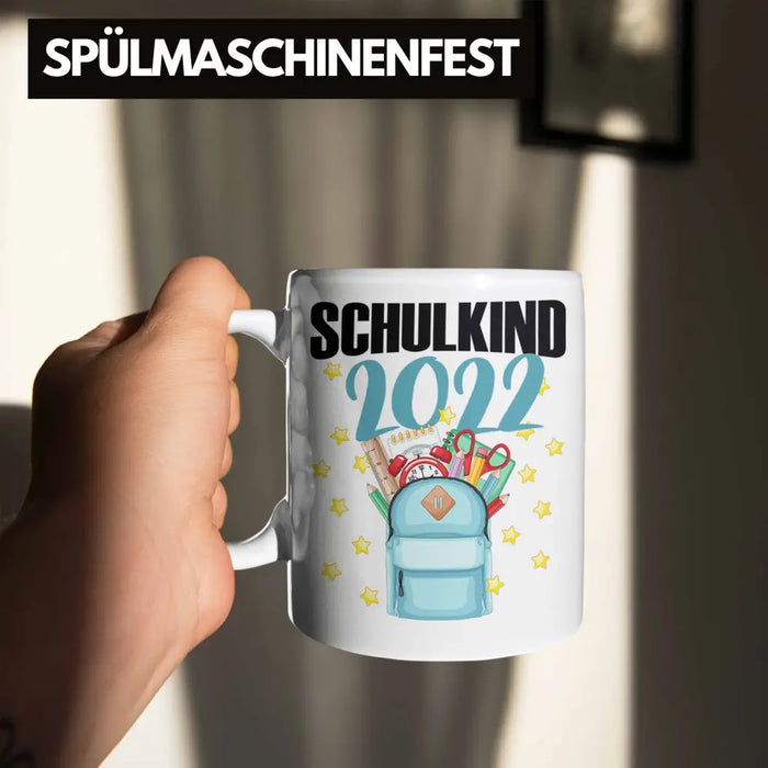 Einschulung Mädchen Geschenk Schultüte Füllung Tasse Schulstart 1. Schultag Schuleinführung Schulanfang Geschenkidee Schulkind 2022 Weiß Trendation