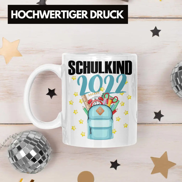 Einschulung Mädchen Geschenk Schultüte Füllung Tasse Schulstart 1. Schultag Schuleinführung Schulanfang Geschenkidee Schulkind 2022 Weiß Trendation