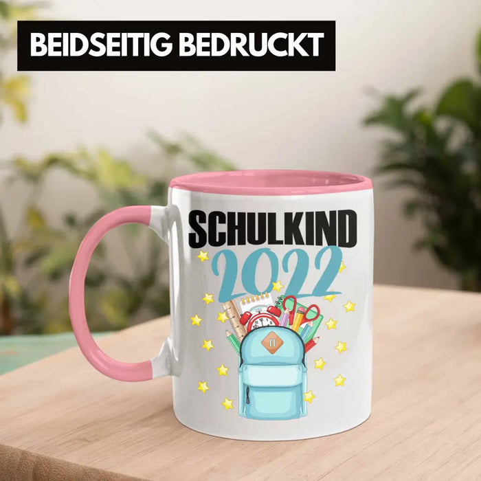 Einschulung Mädchen Geschenk Schultüte Füllung Tasse Schulstart 1. Schultag Schuleinführung Schulanfang Geschenkidee Schulkind 2022 Rosa Trendation