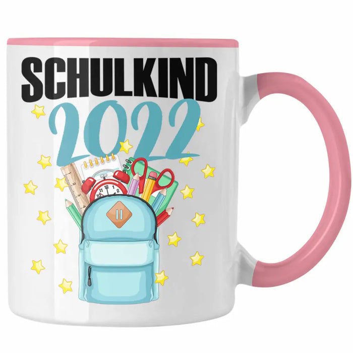 Einschulung Mädchen Geschenk Schultüte Füllung Tasse Schulstart 1. Schultag Schuleinführung Schulanfang Geschenkidee Schulkind 2022 Rosa Trendation