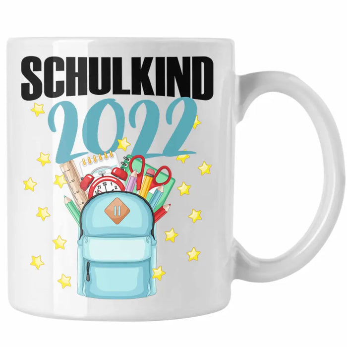 Einschulung Mädchen Geschenk Schultüte Füllung Tasse Schulstart 1. Schultag Schuleinführung Schulanfang Geschenkidee Schulkind 2022 Weiß Trendation