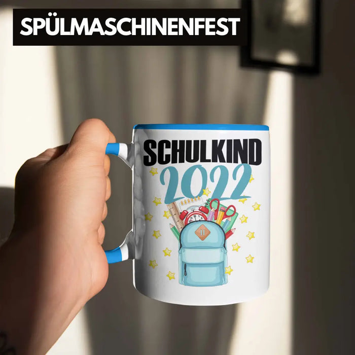 Einschulung Mädchen Geschenk Schultüte Füllung Tasse Schulstart 1. Schultag Schuleinführung Schulanfang Geschenkidee Schulkind 2022 Rot Trendation