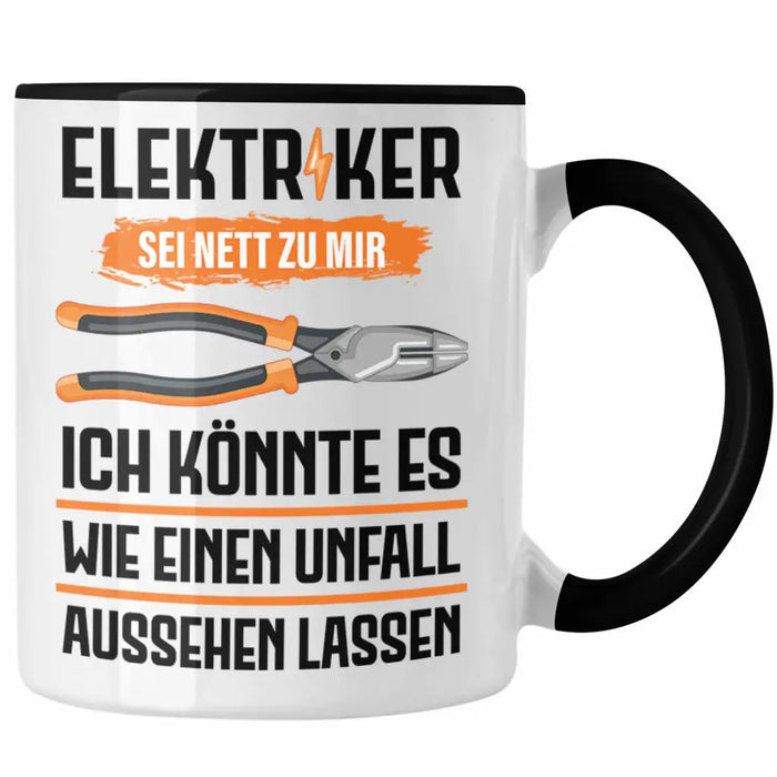 Elektriker Tasse Spruch Männer Geschenk Lustig Gadget Geschenke Kaffeebecher Trendation