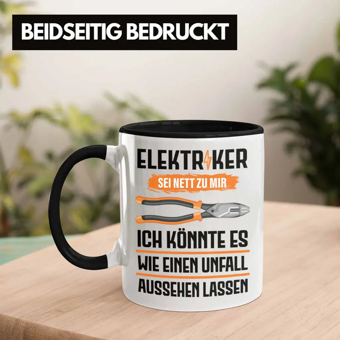 Elektriker Tasse Spruch Männer Geschenk Lustig Gadget Geschenke Kaffeebecher Trendation