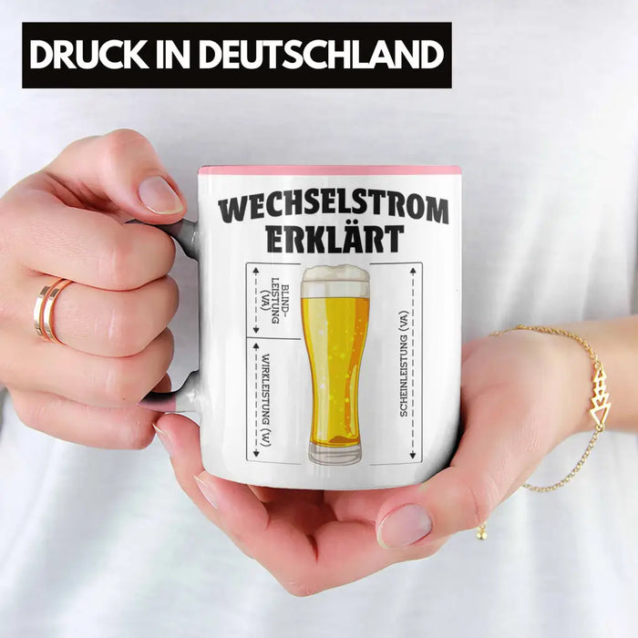 Elektriker Tasse Spruch Männer Geschenk Lustig Gadget Geschenke Kaffeebecher Tassen Rosa Trendation