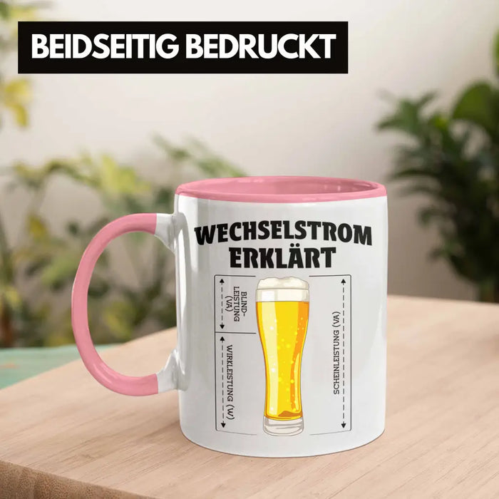 Elektriker Tasse Spruch Männer Geschenk Lustig Gadget Geschenke Kaffeebecher Tassen Rosa Trendation