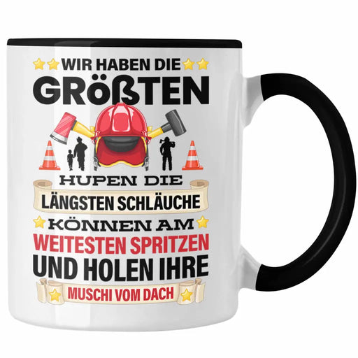 Feuerwehr Tasse Geschenk für Feuerwehrmann Geburtstag Männer Spruch Versaut Erwachsenen Humor Trendation