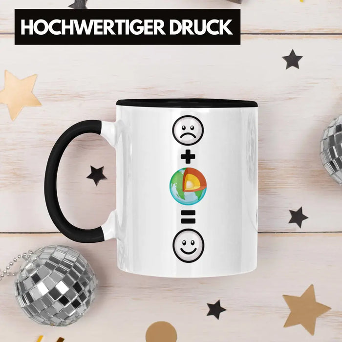Geologe Tasse Geschenk für Geologen Lustige Geschenkidee :( + Geologie = :) Geburtstag Trendation
