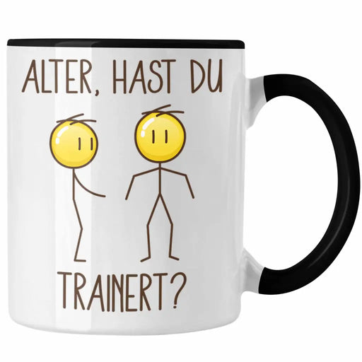 Hast Du Trainiert Tasse Geschenk Fitness Lustiges Bodybuilder Geschenk Humor Trendation