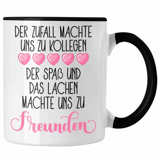 Jobwechsel Tasse Geschenk Kollegin Abschiedsgeschenk Neuer Job Der Zufall Machte Uns Zu Kollegen Spruch Trendation
