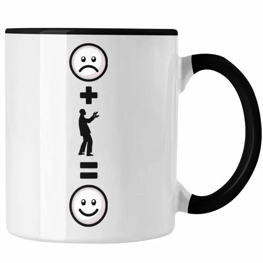 Jonglieren Tasse Geschenk für Jonglieren-Liebhaber Fans Veganer Lustige Geschenkidee :( + Jongleur = :) Geburtstag Trendation