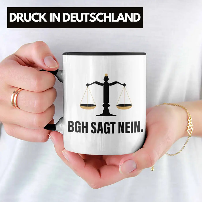 Jura Geschenk Tasse mit Spruch für Jurist Juristin Geschenkideen Lustig für Examen Staatsexam Trendation