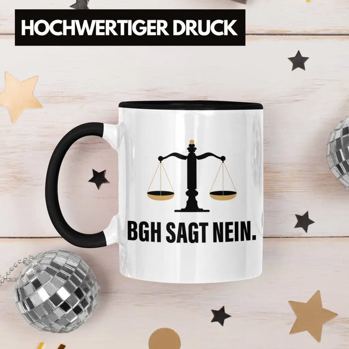 Jura Geschenk Tasse mit Spruch für Jurist Juristin Geschenkideen Lustig für Examen Staatsexam Trendation