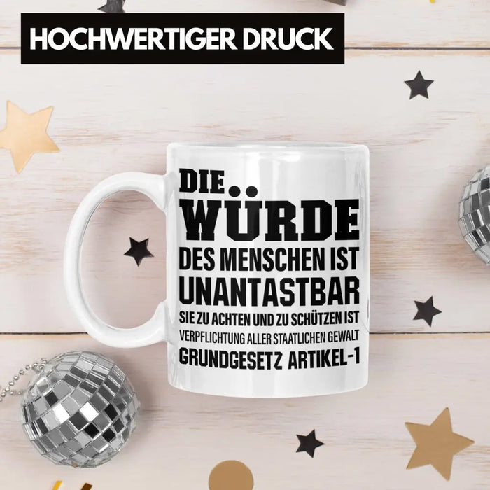 Jura Geschenk Tasse mit Spruch für Jurist Juristin Geschenkideen Lustig Examen Staatsexamen Weiß Trendation