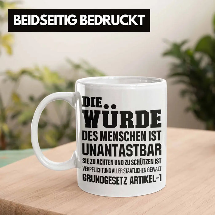 Jura Geschenk Tasse mit Spruch für Jurist Juristin Geschenkideen Lustig Examen Staatsexamen Weiß Trendation
