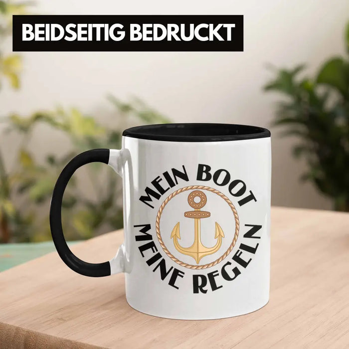 Kapitän Tasse Geschenk Käptn Lustiger Spruch Bootsfahrer Sportboot Herren Segler Segeln Motoboot Lustig Trendation