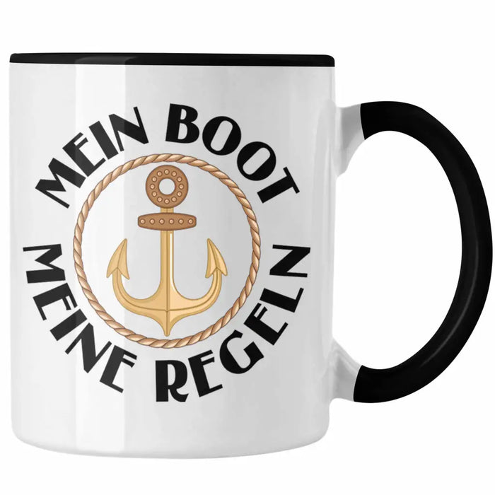 Kapitän Tasse Geschenk Käptn Lustiger Spruch Bootsfahrer Sportboot Herren Segler Segeln Motoboot Lustig Trendation