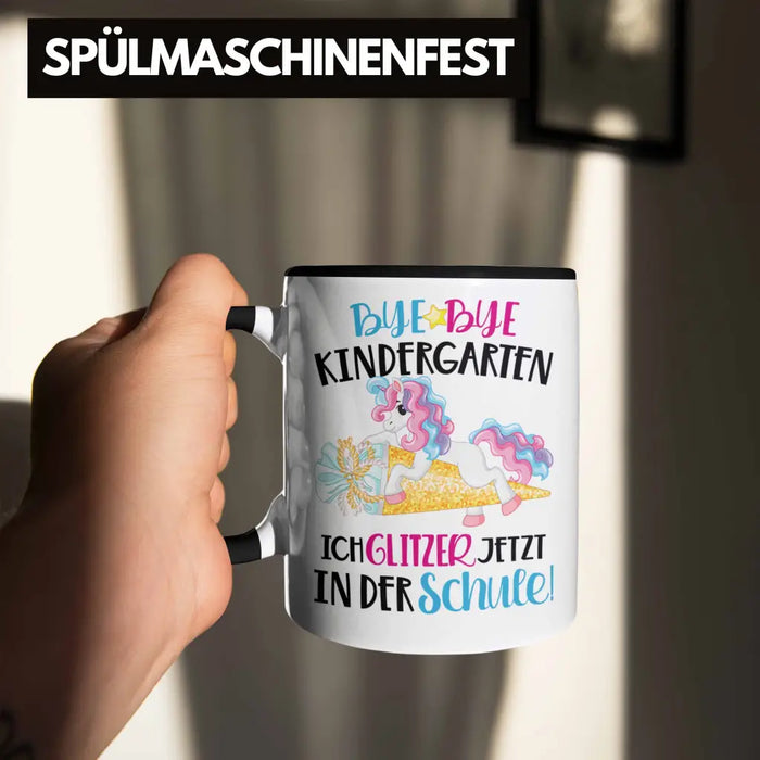 Bye Bye Kindergarten Einschulung Mädchen Geschenk Tasse Schulstart 1. Schultag Schuleinführung Schulanfang Geschenkidee 2022 Schulkind Trendation