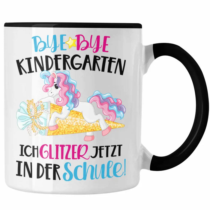 Bye Bye Kindergarten Einschulung Mädchen Geschenk Tasse Schulstart 1. Schultag Schuleinführung Schulanfang Geschenkidee 2022 Schulkind Trendation
