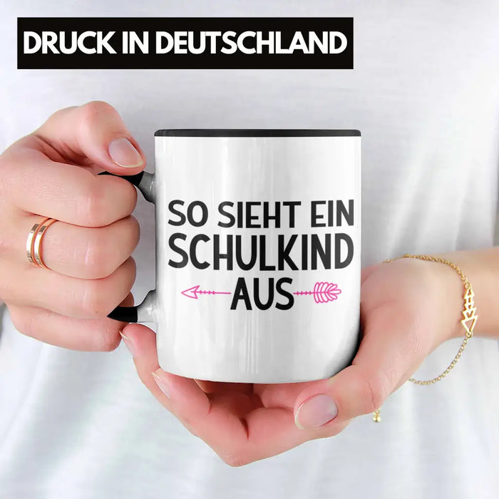 Kita Abgängerin 2022 Einschulung Mädchen Geschenk Tasse Schulstart 1. Schultag Schuleinführung Schulanfang Geschenkidee Schulkind Lustig Trendation