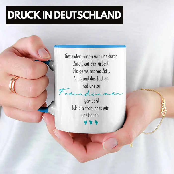 Kollegin Tasse Geschenk Beste Arbeitskollegin Geschenkidee Abschied Abschiedsgeschenk von Kolleginnen zu Freundinnen Blau Trendation