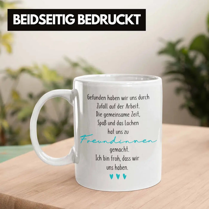 Kollegin Tasse Geschenk Beste Arbeitskollegin Geschenkidee Abschied Abschiedsgeschenk von Kolleginnen zu Freundinnen Weiß Trendation