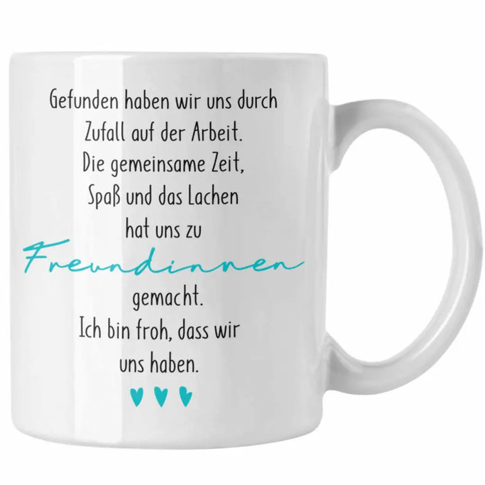 Kollegin Tasse Geschenk Beste Arbeitskollegin Geschenkidee Abschied Abschiedsgeschenk von Kolleginnen zu Freundinnen Weiß Trendation
