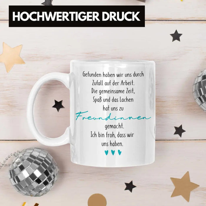 Kollegin Tasse Geschenk Beste Arbeitskollegin Geschenkidee Abschied Abschiedsgeschenk von Kolleginnen zu Freundinnen Weiß Trendation
