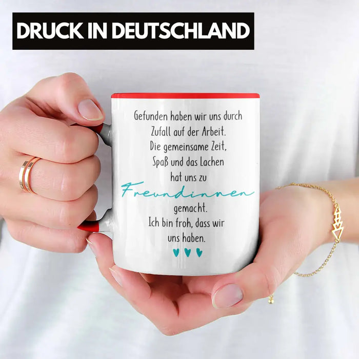 Kollegin Tasse Geschenk Beste Arbeitskollegin Geschenkidee Abschied Abschiedsgeschenk von Kolleginnen zu Freundinnen Rot Trendation