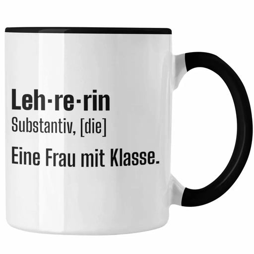 Lehrerin Geschenk Tasse Geschenkidee Lustig Danke Sprüche Dankeschön Grundschule Frau mit Klasse Trendation