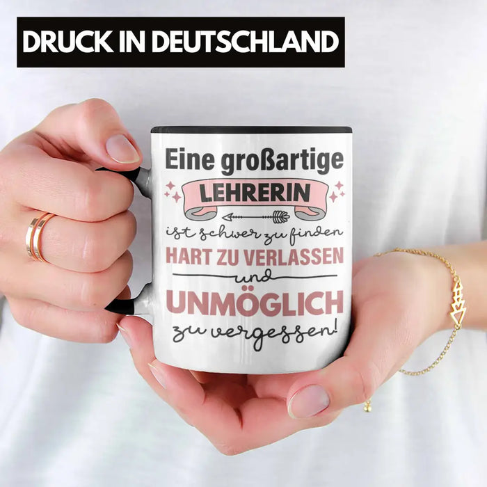 Lehrerin Geschenk Tasse Geschenkidee Lustig Danke Sprüche Dankeschön Grundschule Trendation