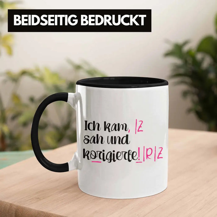 Lehrerin Geschenk Tasse Spruch Grundschule Geschke Lustig für Lehrerinnen Abschied Geschenkidee Englisch Deutsch Trendation