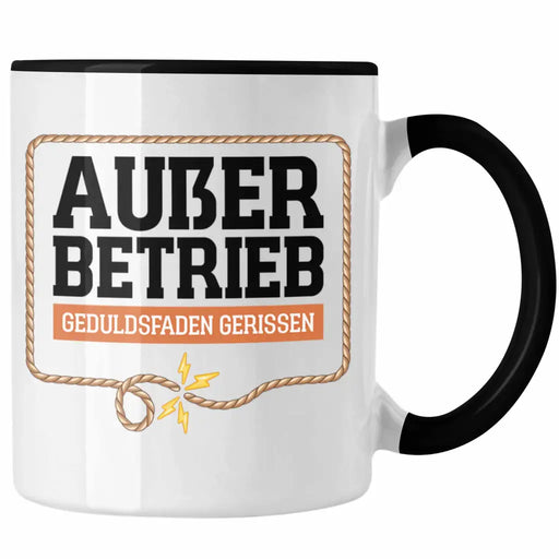 Lustige Tasse Büro Arbeit Kollegin Kollege Außer Betrieb Geduldsfaden Gerissen Geschenk Chef Chefin Trendation
