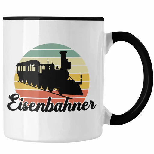 Modeleisenbahn Geschenk Tasse Spruch Geschenk Geschenkidee Opa Rentner Dampflokomotive Eisenbahn Eisenbahner Trendation