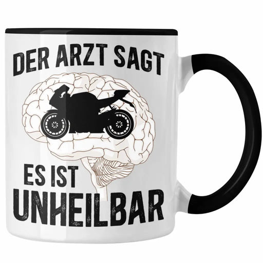 Motorradfahrer Geschenk Männer Motorrad Tasse mit Spruch Kaffeetasse für Biker Herren Trendation