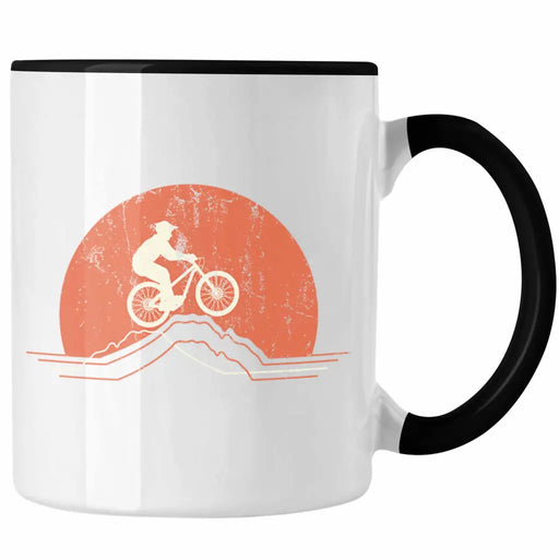 Moutainbike Geschenk Tasse Mountainbiker Geschenkidee Kinder Kaffeetasse Männer Accessories Grafik MTB Berge Trendation