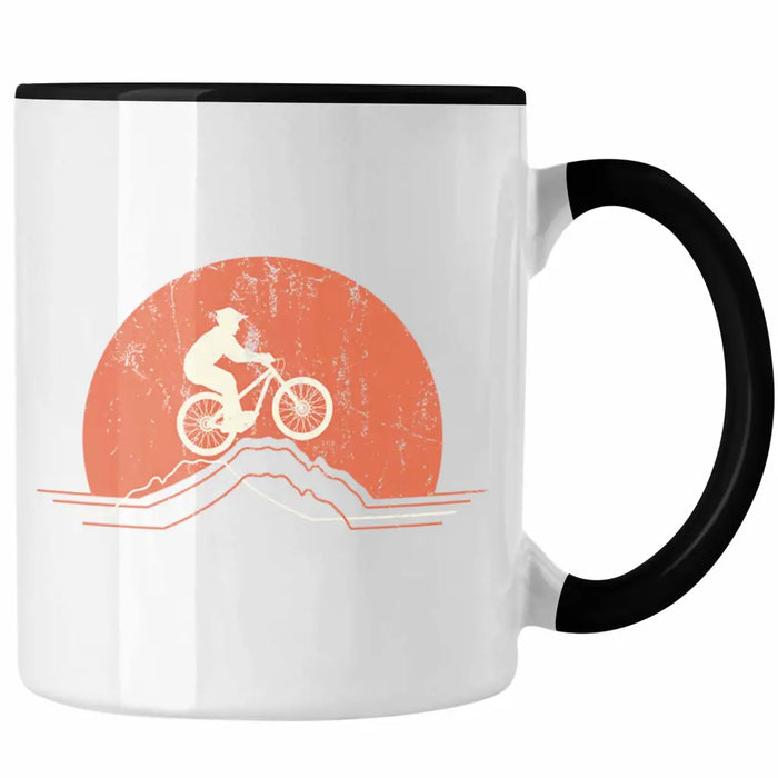 Moutainbike Geschenk Tasse Mountainbiker Geschenkidee Kinder Kaffeetasse Männer Accessories Grafik MTB Berge Trendation