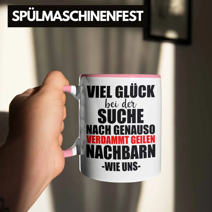 Nachbarn Abschied Geschenk Tasse Abschiedsgeschenk Nachbarin Nachbar Bester Nachbar Rosa Trendation